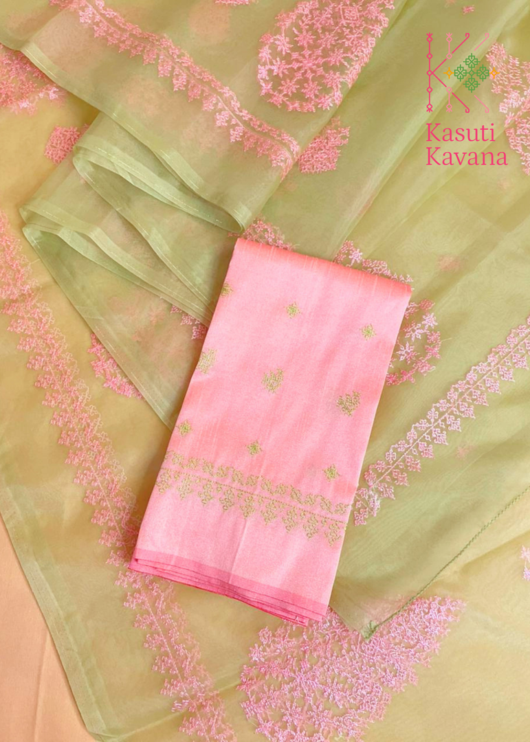 Petal Organza Kasuti Saree