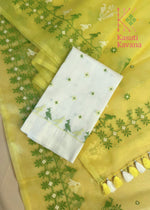 Load image into Gallery viewer, Mayur Organza Kasuti Saree