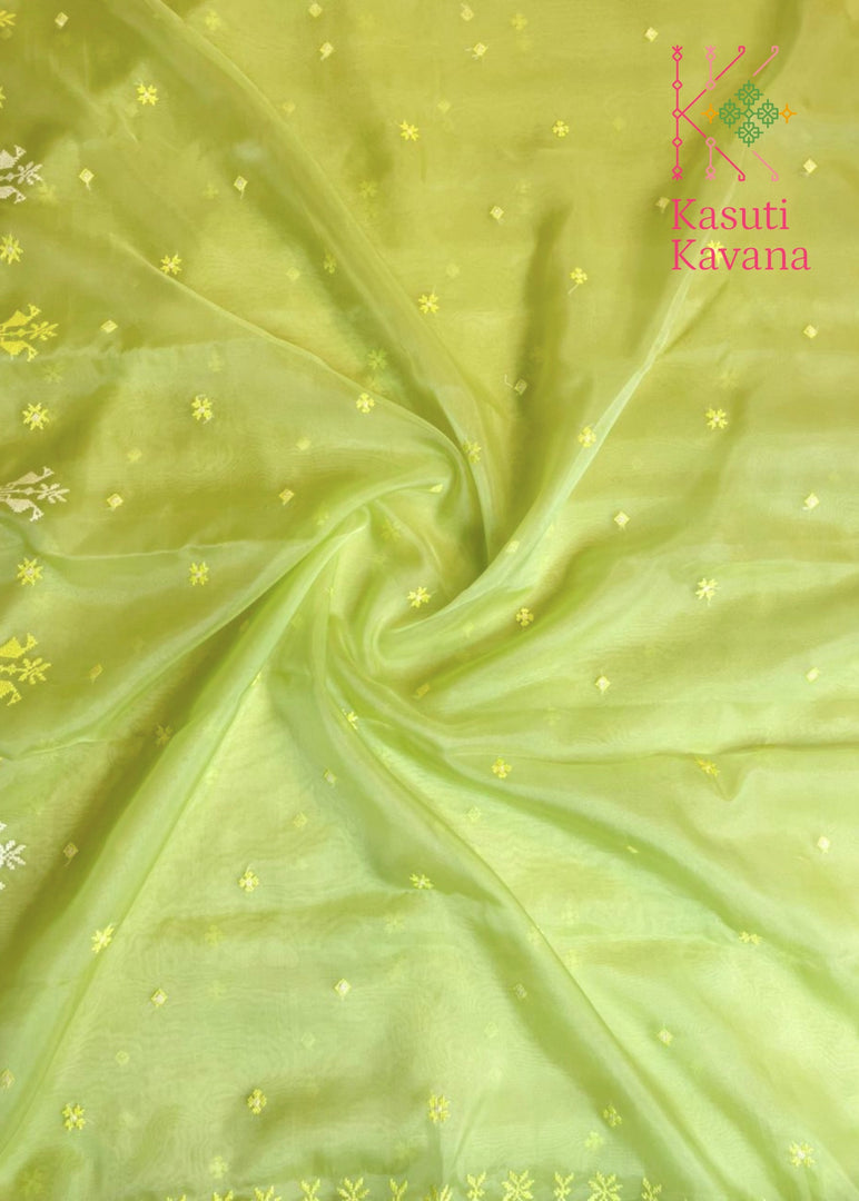 Mayur Organza Kasuti Saree