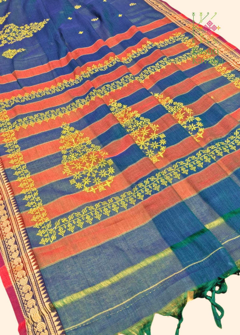 COTTON KASUTI PETAL SAREES