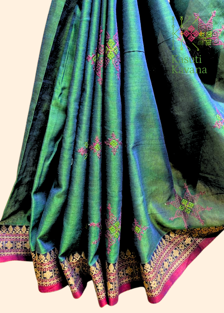 Kasuti Ter Handwoven Cotton Saree