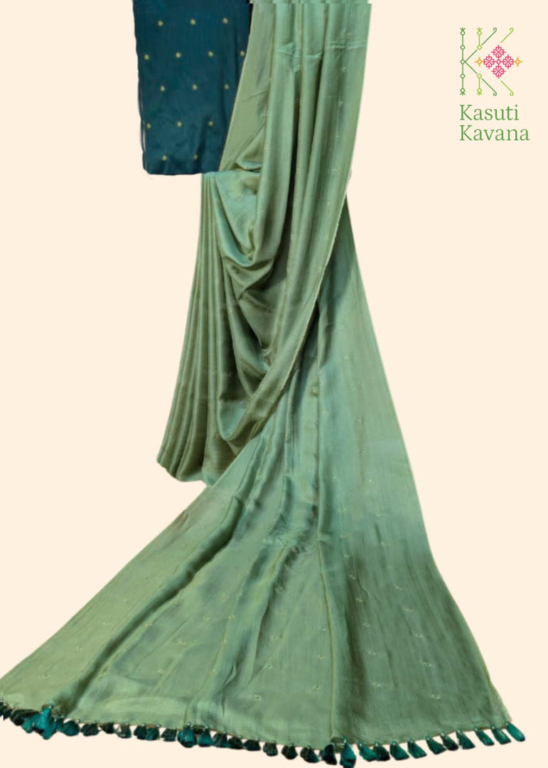 Flora Butti Saree