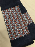 Load image into Gallery viewer, Black banjara work blouse close-up with mirror work and embroidery
