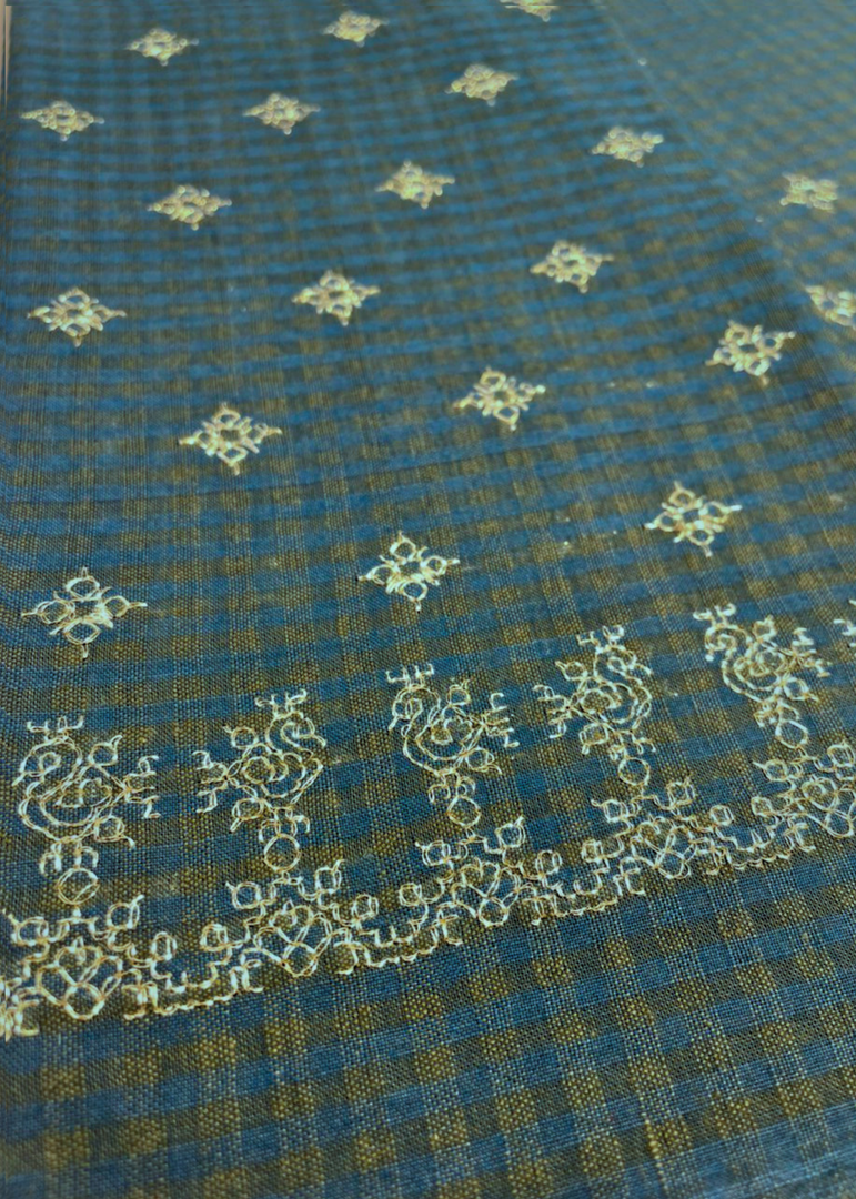 COTTON PEACOCK GOLD JARI BLOUSES