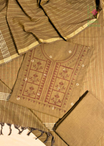 Load image into Gallery viewer, Handloom Cotton Tulsi Checks Kurta Set