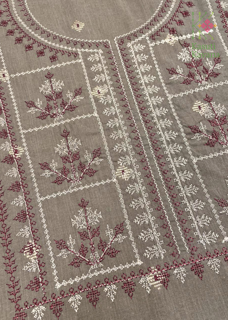 Handloom Cotton Tulsi Checks Kurta Set