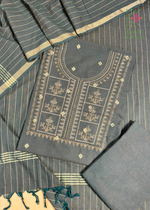 Load image into Gallery viewer, Handloom Cotton Tulsi Checks Kurta Set