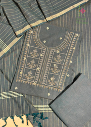 Handloom Cotton Tulsi Checks Kurta Set