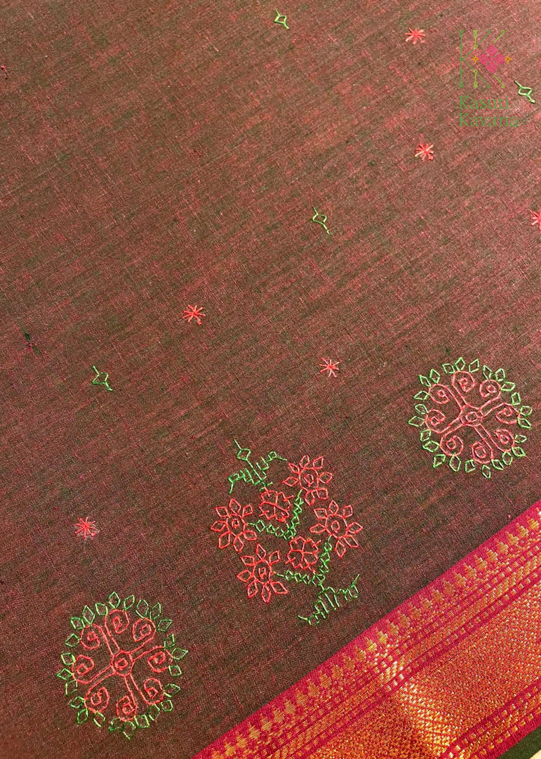 GAYATRI HANDWORK KASUTI BLOUSE