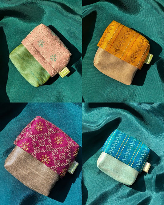 Ganga-Jamuna purse Combo-Bundle of 4 (Pastels)