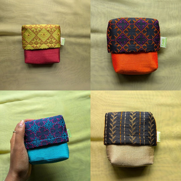Ganga jamuna purse combo of four in assorted designs