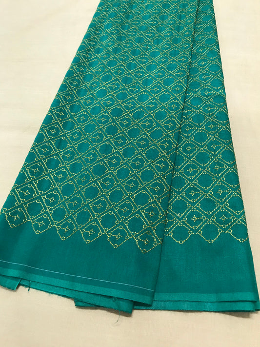 Green Jaali Kasuti Blouse