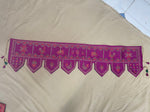 Load image into Gallery viewer, purple kubera toran with detailed center embroidery

