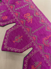 purple kubera toran with hanging bead border design