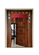 Load image into Gallery viewer, Hanging red kubera toran with beadwork and embroidery
