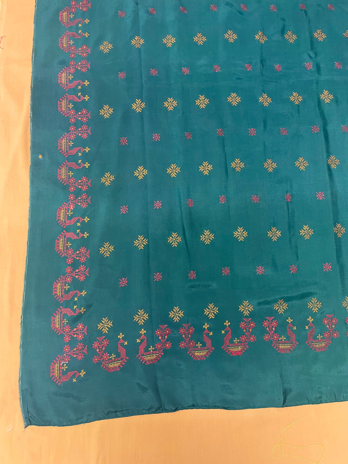 Green Golden Goose Saree