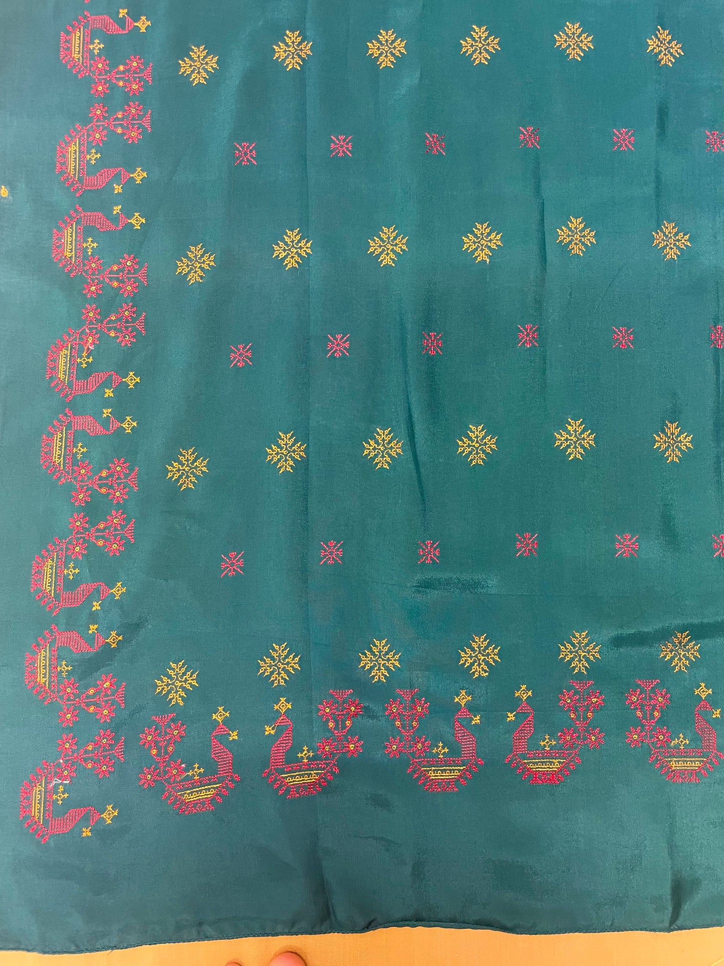 Green Golden Goose Saree