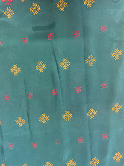 Green Golden Goose Saree