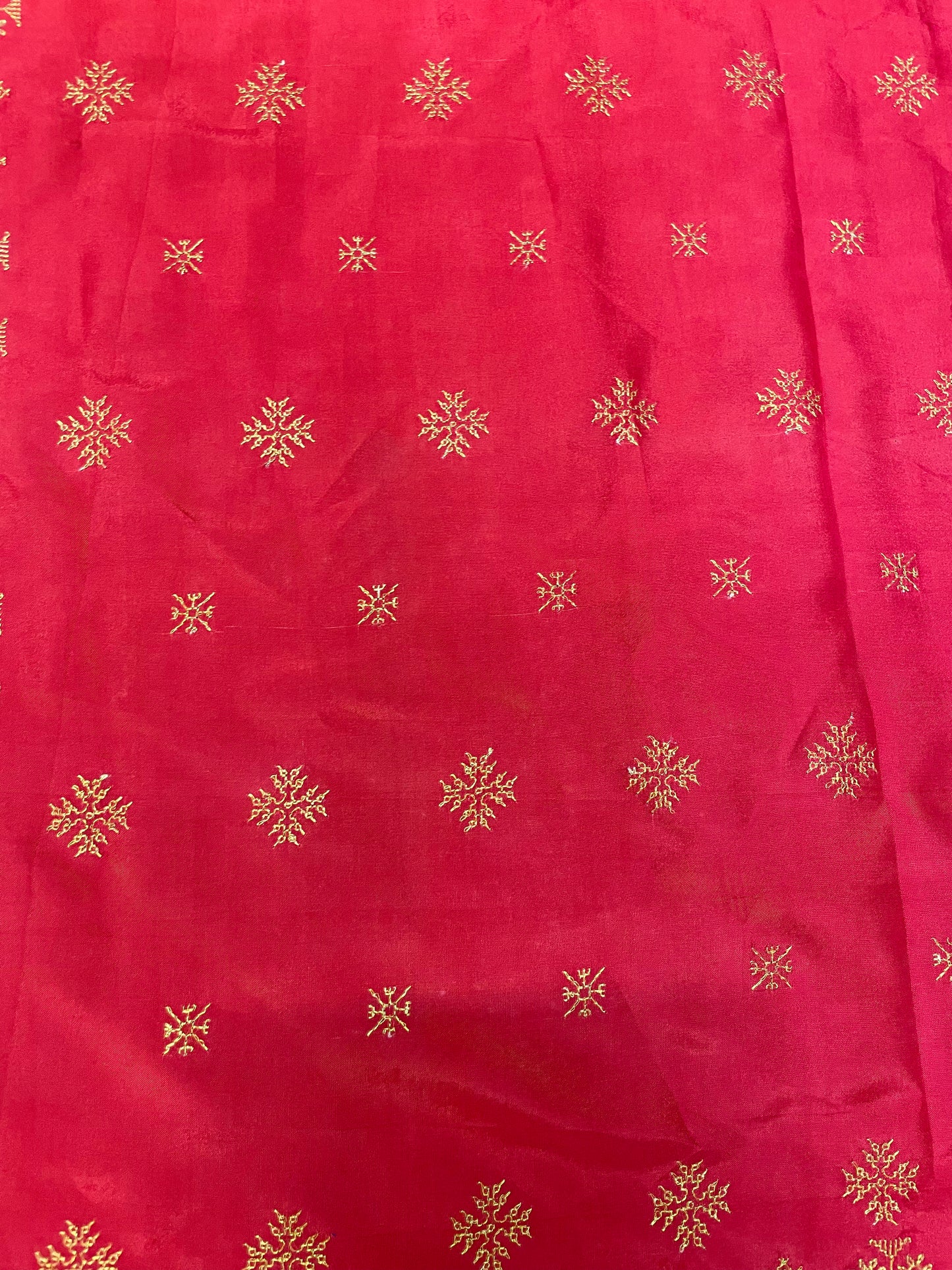 Red Golden Goose Saree