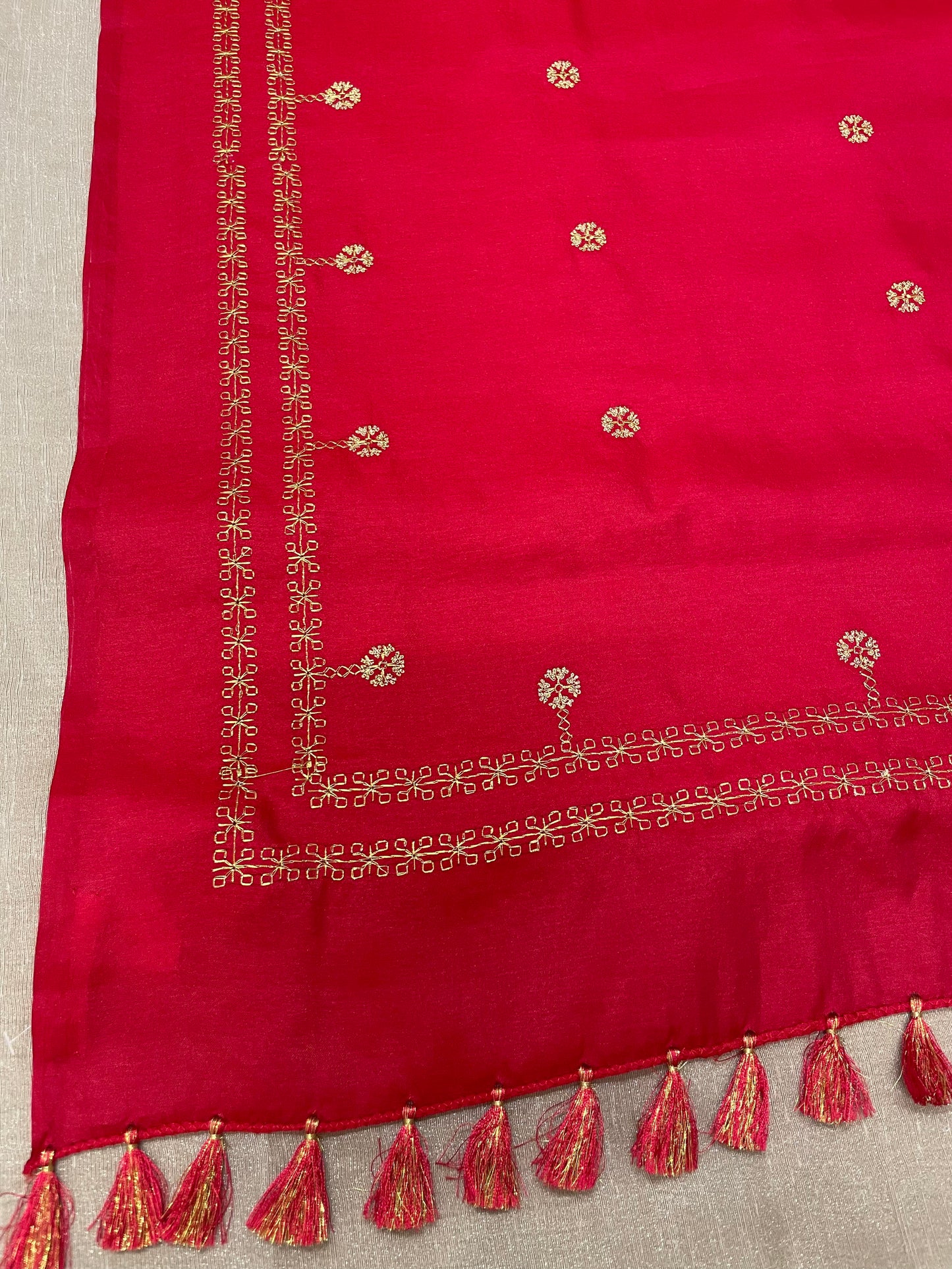 Red Rudra Saree