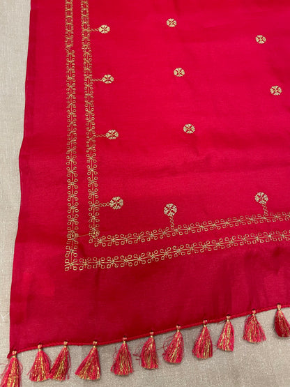 Red Rudra Saree