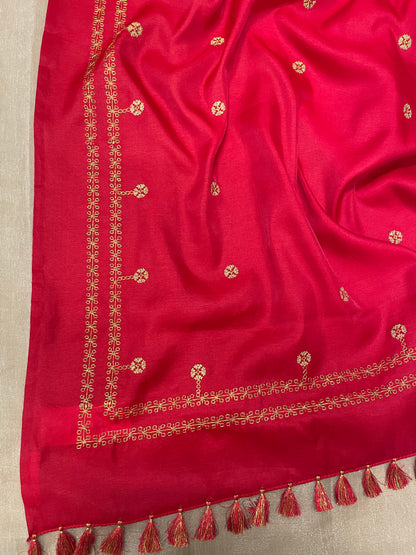 Red Rudra Saree