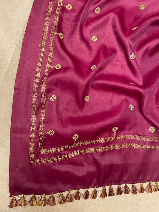 Maroon Rudra Saree