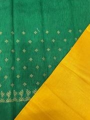 Pallu section of beet dainty kasuti saree with embroidery