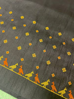 Load image into Gallery viewer, Ananda mayur blouse back view showing embroidery and clasp
