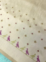 Load image into Gallery viewer, Coffee mayur blouse front view with peacock embroidery on neckline
