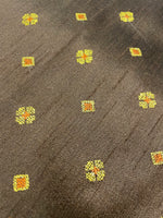 Load image into Gallery viewer, Leaf mayur blouse close-up showing intricate embroidery
