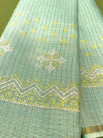 Load image into Gallery viewer, Saraswati kasuti blouse front embroidery with traditional motifs
