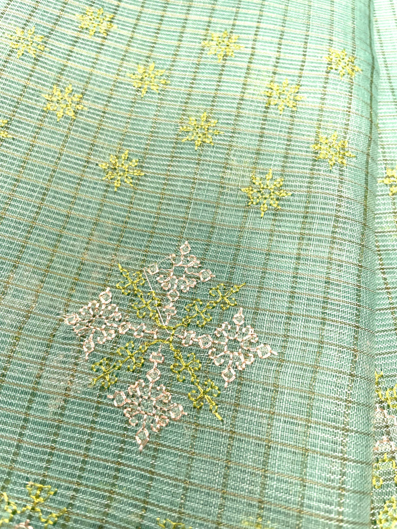 Saraswati kasuti blouse back hook closure with embroidery
