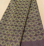 Load image into Gallery viewer, Back view of coffee kasuti bloom blouse with embroidered flower motifs
