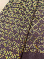 Load image into Gallery viewer, Coffee kasuti bloom blouse with floral embroidery on the front panel
