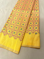Load image into Gallery viewer, Pink chaya kasuti blouse side view highlighting embroidered motifs
