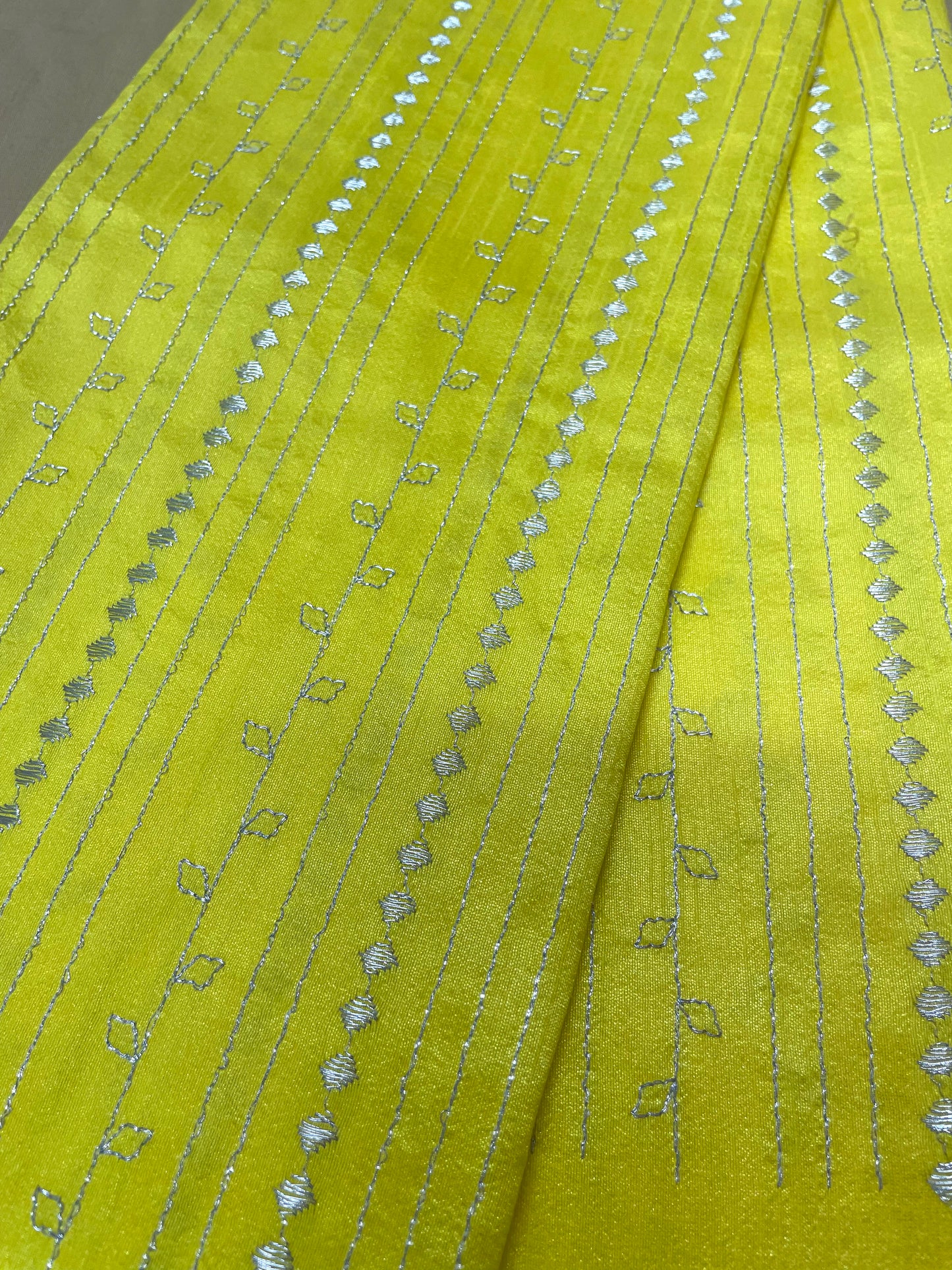 Yellow Kasuti Stripes Blouse