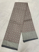 Load image into Gallery viewer, Brownish grey jaali kasuti blouse sleeve embroidery detail
