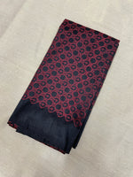 Load image into Gallery viewer, Black jaali kasuti blouse back embroidery close-up
