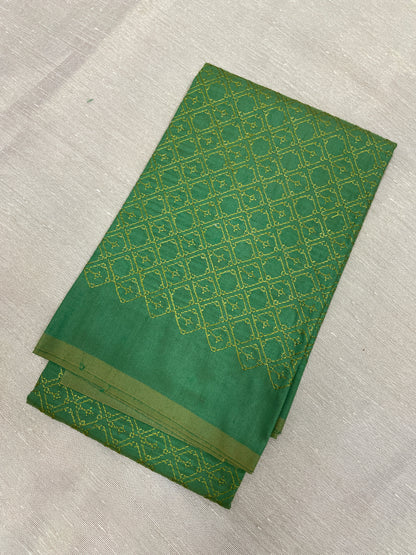 Moss green  Jaali Kasuti Blouse