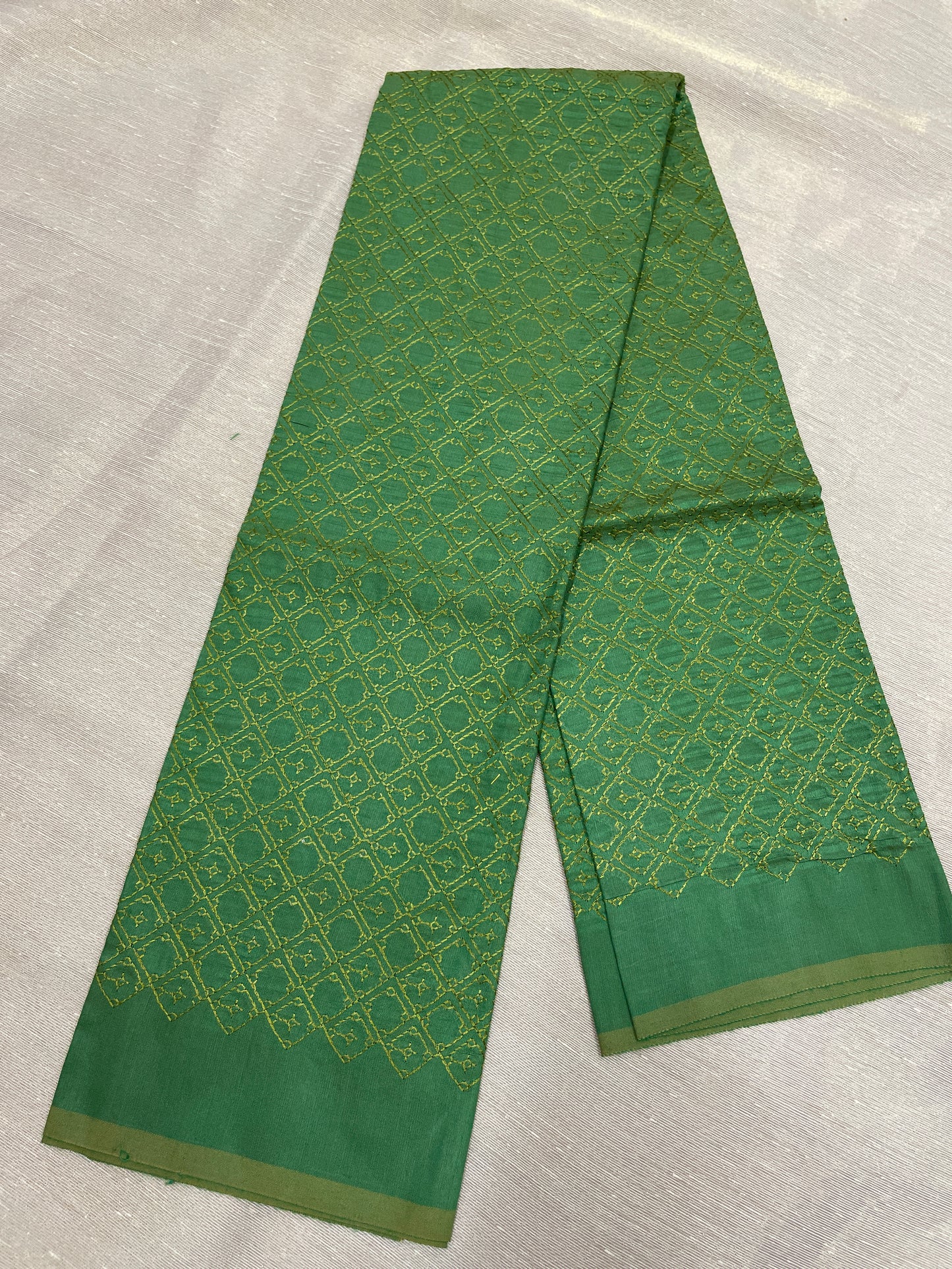 Moss green  Jaali Kasuti Blouse