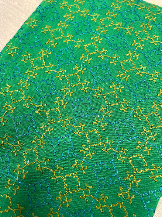 Green with mehendi Kasuti Garden Blouse