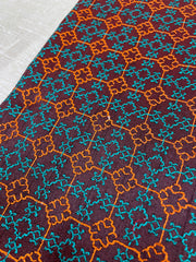 Maroon kasuti garden blouse with floral embroidery front