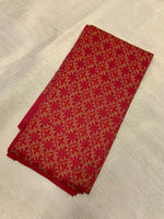 Load image into Gallery viewer, Hand embroidered red kasuti blouse showing sleeve design
