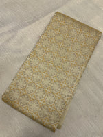 Load image into Gallery viewer, Sleeve embroidery detail on beige kasuti traditional blouse
