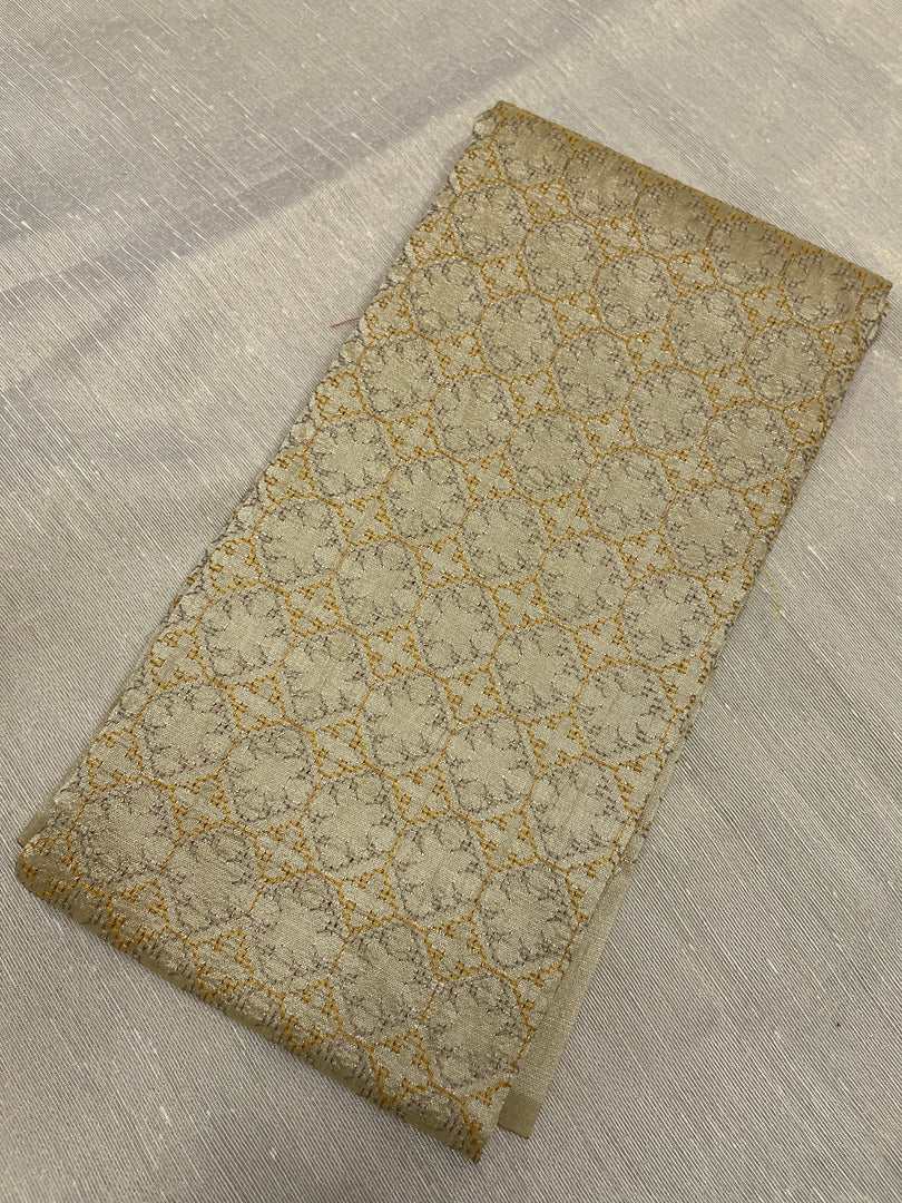 Sleeve embroidery detail on beige kasuti traditional blouse