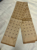 Load image into Gallery viewer, Sleeve embroidery detail on beige kasuti ethnic blouse
