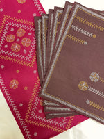 Load image into Gallery viewer, Badige moggu kasuti table set with handwoven embroidery work
