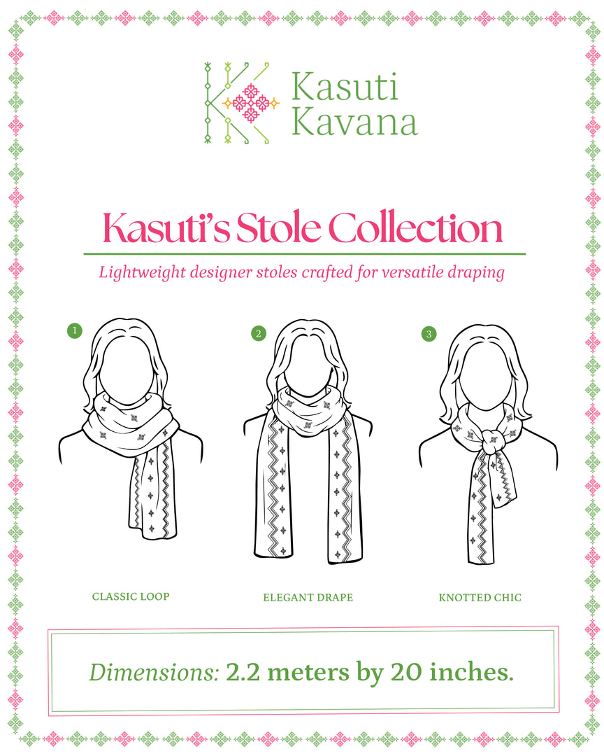 Classic Kasuti Stole