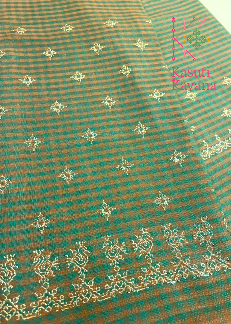 COTTON PEACOCK GOLD JARI BLOUSES